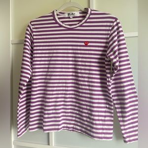 Comme des Garçons Play Striped Long Sleeve